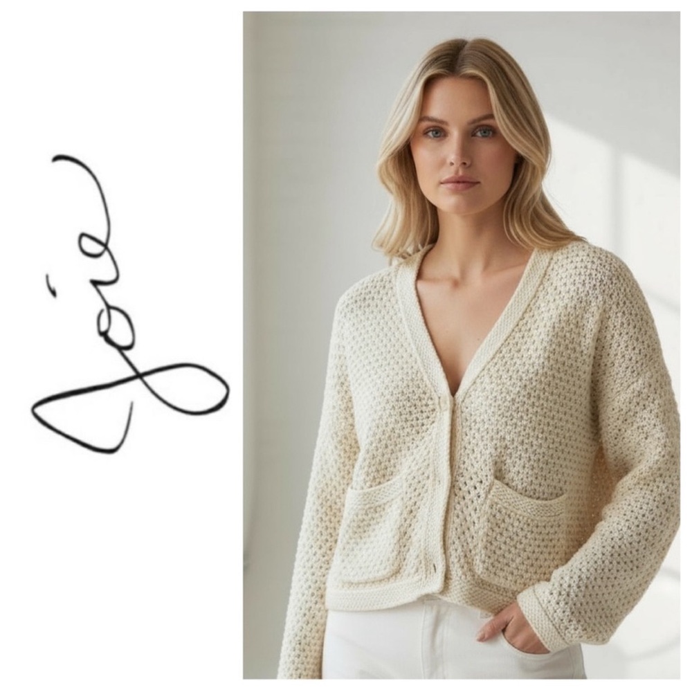 Joie Open Weave Chunky Cardigan Size Medium